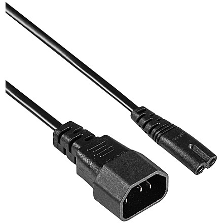 AKYGA Kabel zasilający przedłużacz Akyga AK-PC-15A CCA 2x0.5mm² IEC C7 / IEC C14 1.5m - 2