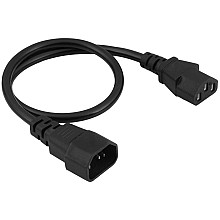 AKYGA Kabel zasilający Akyga AK-PC-14A przedłużacz CCA 3x0.5mm2 IEC C13 / C14 0.5m
