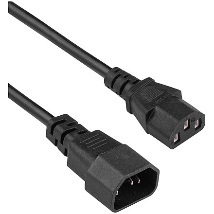 AKYGA Kabel zasilający Akyga AK-PC-14A przedłużacz CCA 3x0.5mm2 IEC C13 / C14 0.5m - 2