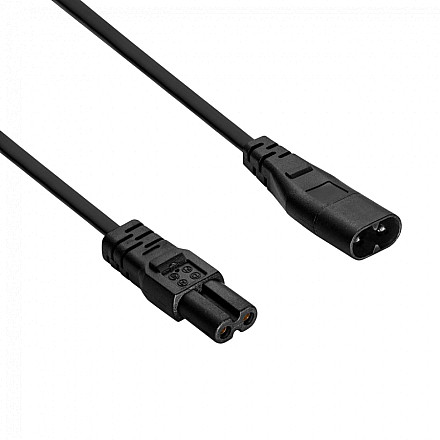 AKYGA Kabel zasilający przedłużacz ósemka Akyga AK-RD-08A CCA 2x0.5mm² IEC C7 / IEC C8 1.5m - 2