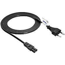 AKYGA Kabel zasilający ósemka Akyga AK-RD-02C CU 2x0.5mm² CEE 7/16 / IEC C7 3m