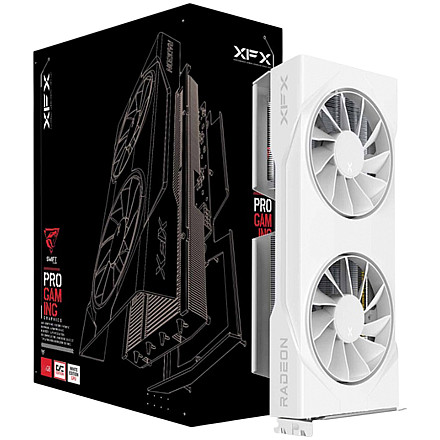 XFX Swift AMD Radeon RX 9060 XT OC White 8GB GDDR6 128-bit HDMI 2x DP - 1