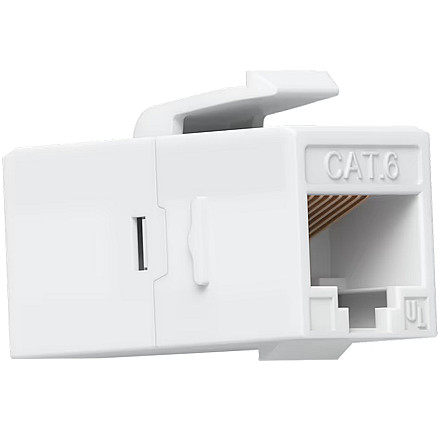 Ubiquiti UniFi UACC-Keystone-Coupler-C6 Cat6 keystone coupler, Easy snap-in installation on a blank patch panel, (12) Keystone Couplers per pack - 1