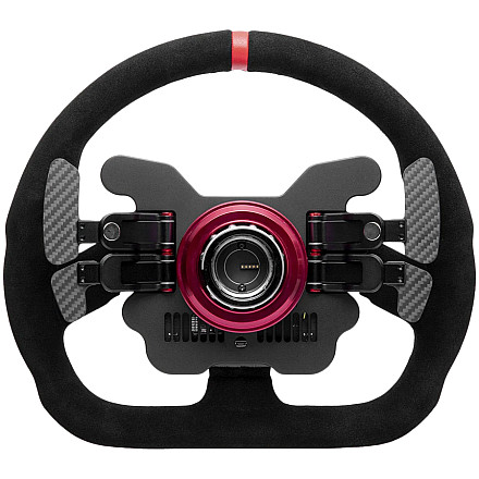 SIMAGIC Kierownica GT1 D-typ 330 mm, QR70, magnetyczne łopatki, zamsz, S212 - 2