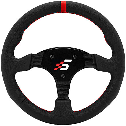 SIMAGIC Kierownica okrągła 330 mm, bez piasty (HUB), skóra - 1
