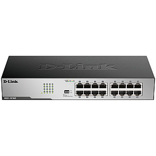D-LINK Switch 16 x 1000/100/10Mbps, Niezarządzalny