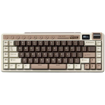 ROYAL KLUDGE RK M70 Mocha Grey Gaming Keyboard Beige switch - 1
