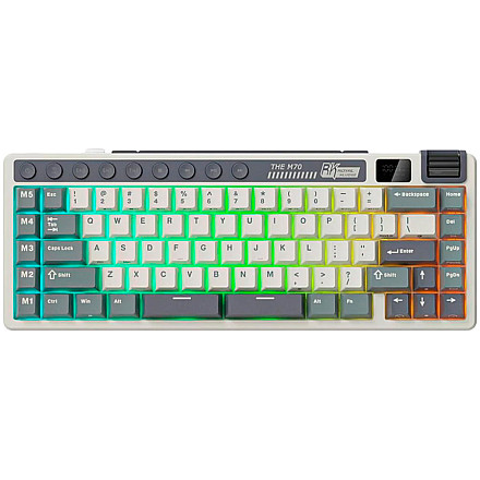 ROYAL KLUDGE RK M70 Cyan Purple Gaming Keyboard Beige switch - 1