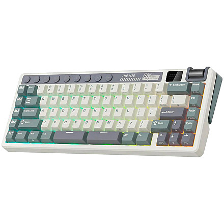 ROYAL KLUDGE RK M70 Cyan Purple Gaming Keyboard Beige switch - 2