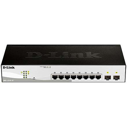 D-LINK 10-Port Gigabit Smart Switch with 2 SFP ports - 1