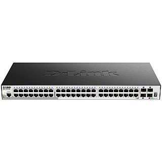 D-LINK 52-Port Gigabit Stackable POE Smart Managed Комутатор including 4 10G SFP+