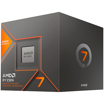 AMD CPU Desktop Ryzen 7 8C/16T 8700G (3.8/5.1GHz Max, 24MB,65W,AM5) with Wraith Stealth Cooler, box - 1