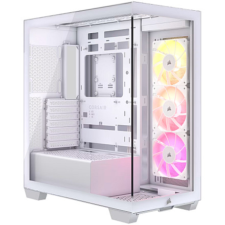 CORSAIR 3500X ARGB Mid-Tower PC Case - White - 1