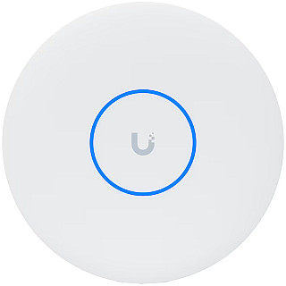 UBIQUITI UniFi Ceiling-mounted 6-stream WiFi 7 AP with 10/5/2.5/1 GbE support.