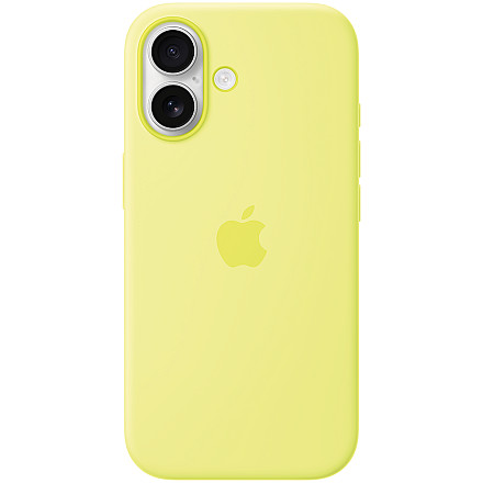 iPhone 17 Silicone Case with MagSafe - Neon Yellow,Model A3558 - 1