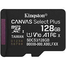Kingston 128GB micSDXC Canvas Select Plus Gen3 150R A1 Single Pack w/o ADP