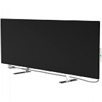 Premium Eco Smart Heater, 700W, Tempered glass, Infrared+convection heating type, Plug type: Europe (E/F type), Perenio Smart App, TUYA App, Portable and wall mounted, Made in EU, BLACK, Amazon