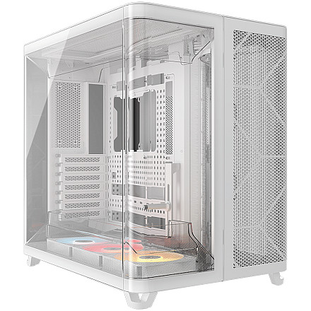 CORSAIR AIR 5400 RS-R ARGB Tempered Glass Mid-Tower, White - 1