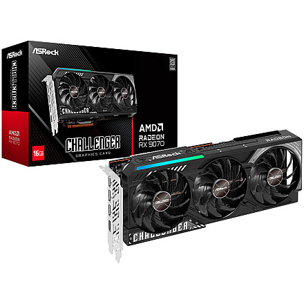 ASROCK AMD Radeon RX 9070 Challenger 16GB GDDR6 256-bit HDMI 3x DP - 1