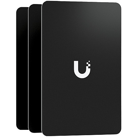A pack of 10 highly-secure NFC cards used for access control within UniFi. Color - Black - 1