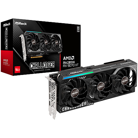 ASROCK AMD Radeon RX 9070 XT Challenger 16GB GDDR6 256-bit HDMI 3x DP - 1
