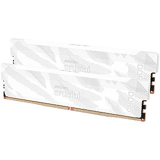 Crucial Pro OC 32GB Kit (2X16GB) DDR5-6400 CL32 UDIMM White