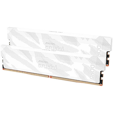 Crucial Pro OC 32GB Kit (2X16GB) DDR5-6400 CL32 UDIMM White - 1