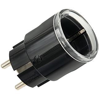 SHELLY Plug S Gen3 Black Inteligentne gniazdko wewnętrzne czarne