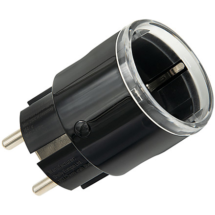 SHELLY Plug S Gen3 Black Inteligentne gniazdko wewnętrzne czarne - 1