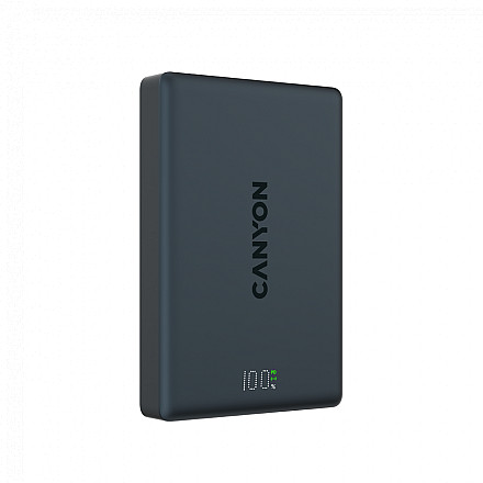 CANYON Powerbank OnPower 511 Magnet. PD 20W 10000mAh Grafit  - 1