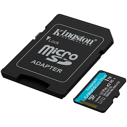 Kingston 1TB microSDXC Canvas Go Plus Gen4 200MB/s A2 U3 V30 Card + Adapter - 2