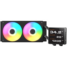 Chłodzenie wodne AiO COUGAR Poseidon Vistek Pro ARGB 240, czarne (Black)