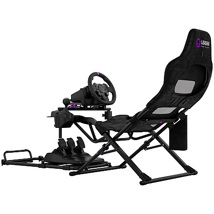 LORGAR FLEX RAF1, Sim Racing Cockpit Advanced, Foldable, 150x72x113 cm-playing, 38x72x126cm-folded, Black - 1