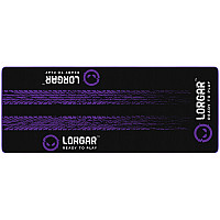LORGAR RX1FM, Sim Racing Floor Mat Advanced, Stitched edge, 1,700X700X3 mm, Black/purple