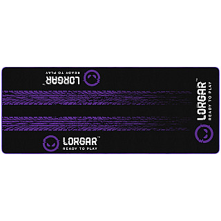 LORGAR RX1FM, Sim Racing Floor Mat Advanced, Stitched edge, 1,700X700X3 mm, Black/purple