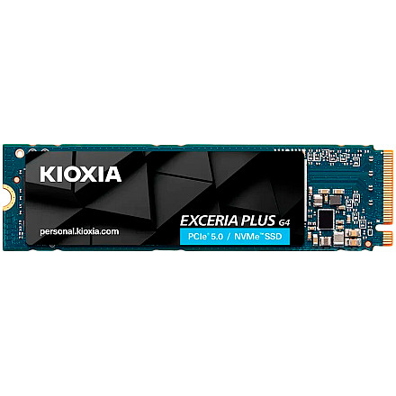 SSD KIOXIA EXCERIA PLUS G4 1TB M.2 2280-S3-M PCIe Gen5 x4 NVMe, Read/Write: 10000/7900 MBps, IOPS 1300K/1400K, TBW: 600 - 1