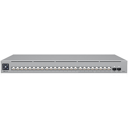UBIQUITI UniFi Комутатор Pro Max, 24 port, Layer 3, (16) GbE PoE++, (8) 2.5 GbE PoE+, (2) 10G SFP+ - 1