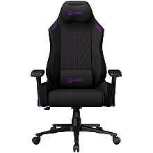 LORGAR CHA41, Ergonomic Gaming Chair Advanced, premium anti-stain fabric, Black/purple