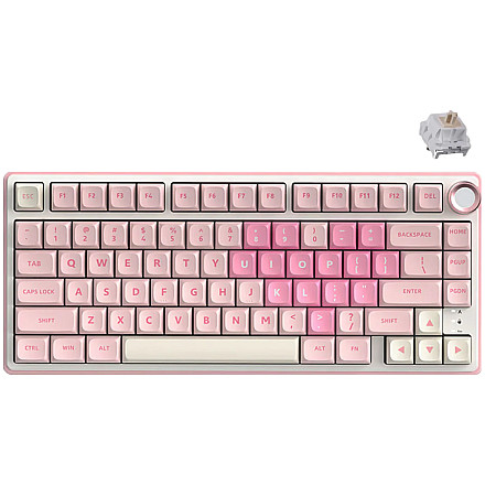 ROYAL KLUDGE R75 Pink Melody Gaming Keyboard Beige Switch - 1