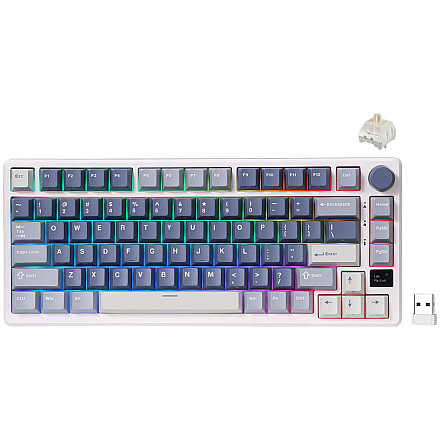 ROYAL KLUDGE RK-M75 Ocean Blue Gaming Keyboard Beige switch - 1
