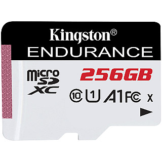 Kingston 256GB microSDXC Endurance 95R/45W C10 A1 UHS-I Card Only