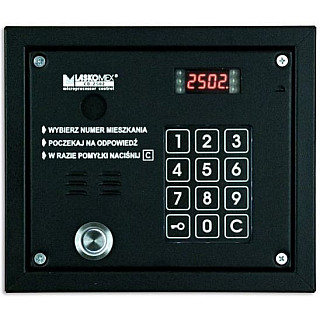 Laskomex CP-2503TP czarna Panel audio z czytnikiem kluczy "Dallas"