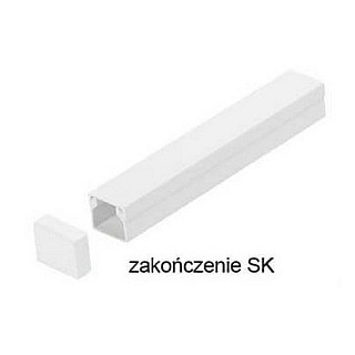 Osprzęt do listew elektroinstalacyjnych, zakończenie BIAŁY SK 35x18 (1szt.)