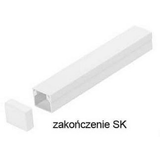 Osprzęt do listew elektroinstalacyjnych, zakończenie BIAŁY SK 60x40 (1szt.)