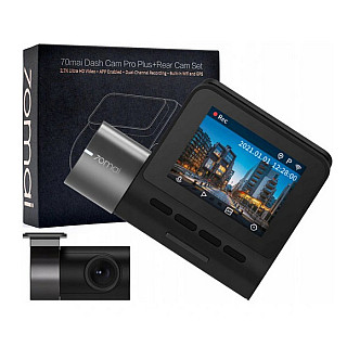 Відеореєстратор 70mai Smart Dash Cam Pro Plus A500S 2.7K/WiFi/GPS + kamera tylna RC06