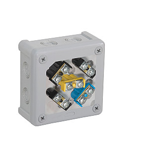 Puszka natynkowa z zaciskami 12 wlotów VIPLAST VP-41 SZARA IP55 98x98x42mm 041-53