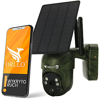Kamera IP Orllo Bezпровідна 4G LTE Obrotowa з Panelem Solarnym ORLLO TZ1 MORO