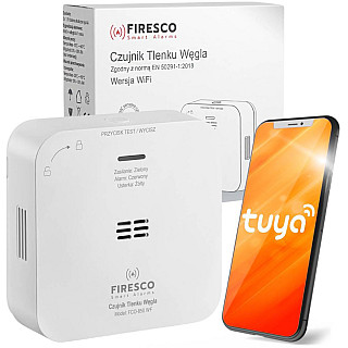 Czujnik czadu Firesco FCO-850 WF z WiFi aplikacja Tuya
