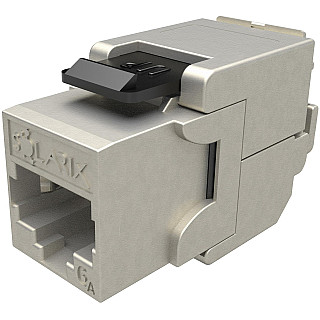 Moduł Keystone samozaciskowy Solarix Cat.6A STP RJ45 SXKJ-10G-STP-BK-SA