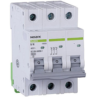 WYŁĄCZNIK NADPRĄDOWY 6 KA, C, 16A, 3P, Ex9BN 3P C16 Noark 100143